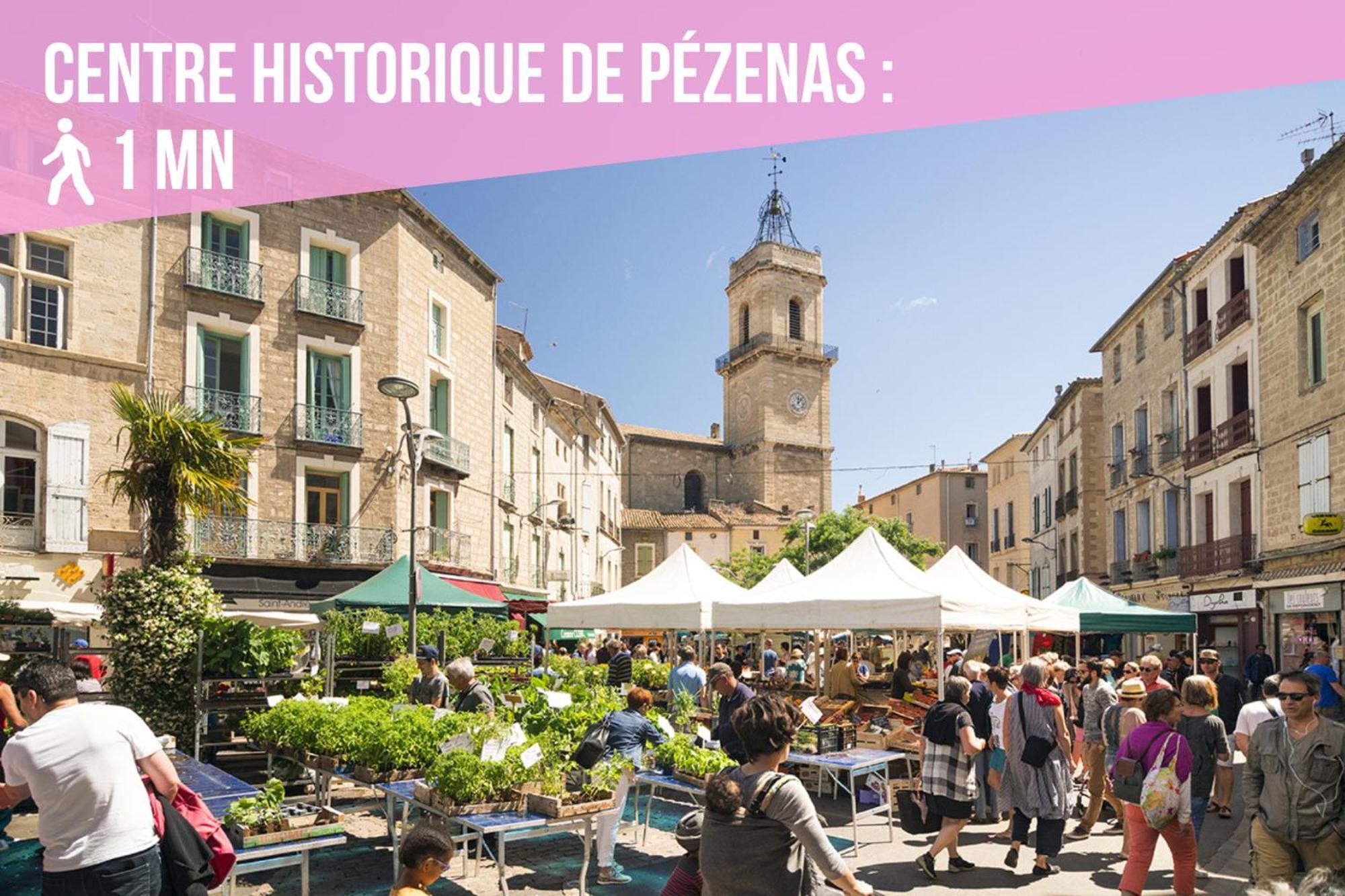 Romantic Room - Balneo - Ciel Etoile - Free Wifi - Netflix - Hyper Centre Pézenas Exterior foto